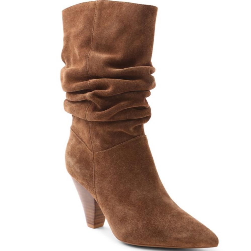 Kensie Brown Suede Ankle Boots